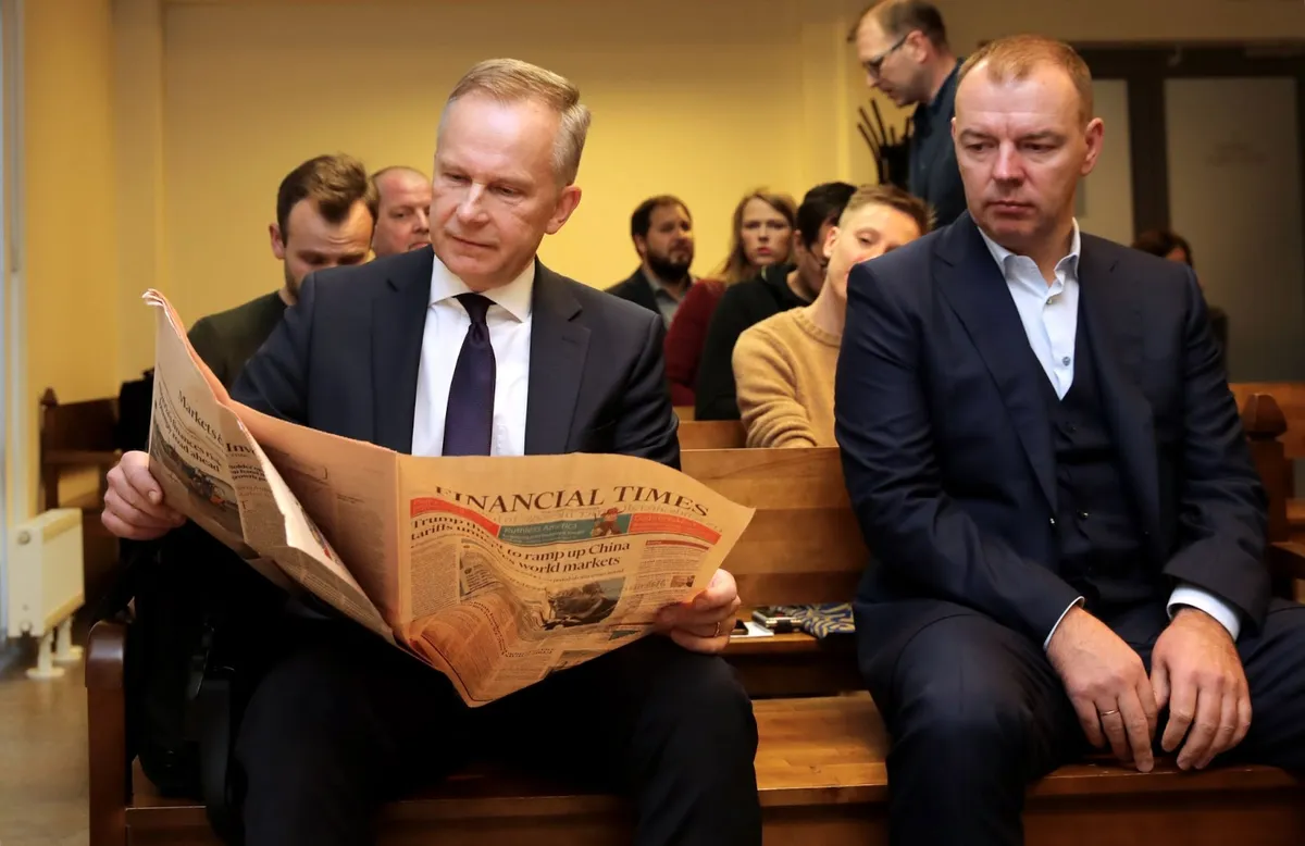 Rimšēvičs un Martinsons tiesas sēdē 2019.gadā