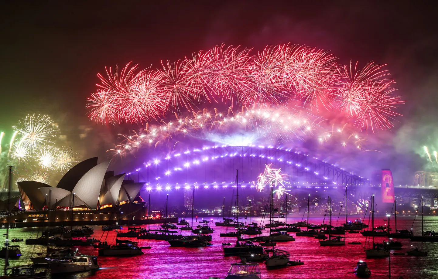 Sydney ilutulestik eelmisel aastavahetusel.
