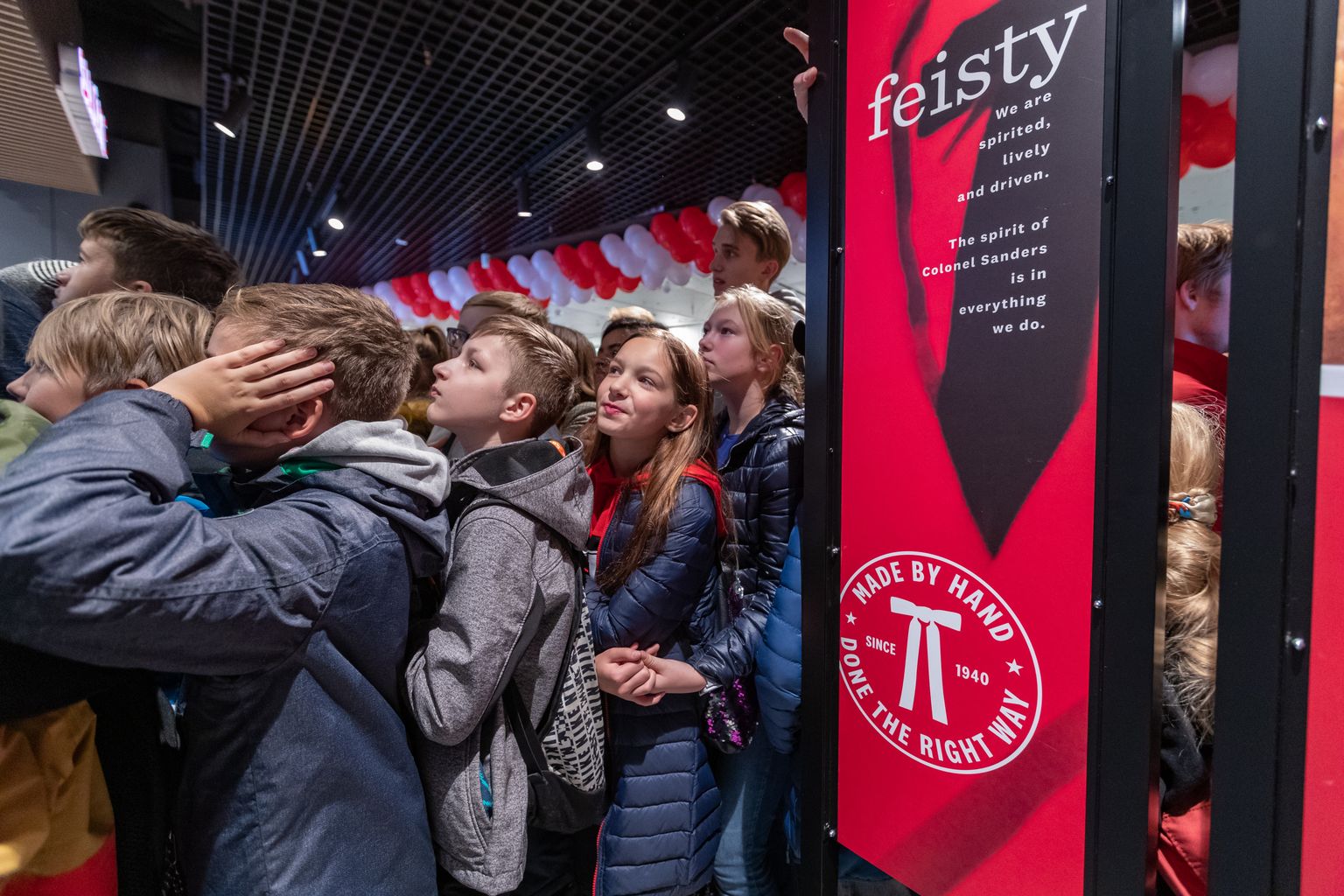 Eesti esimese KFC restorani avamine Ülemiste keskuses.