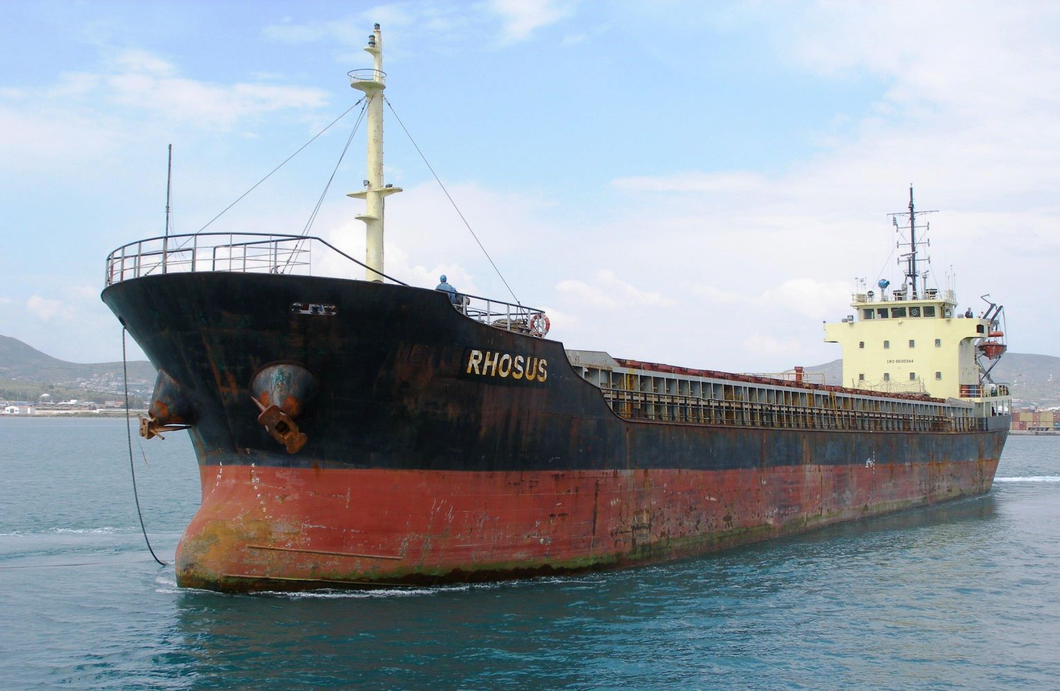 Laev Rhosus, mille pardalt jõudis 2750 tonni ammooniumnitraati Beiruti sadama lattu, dateerimata fotol