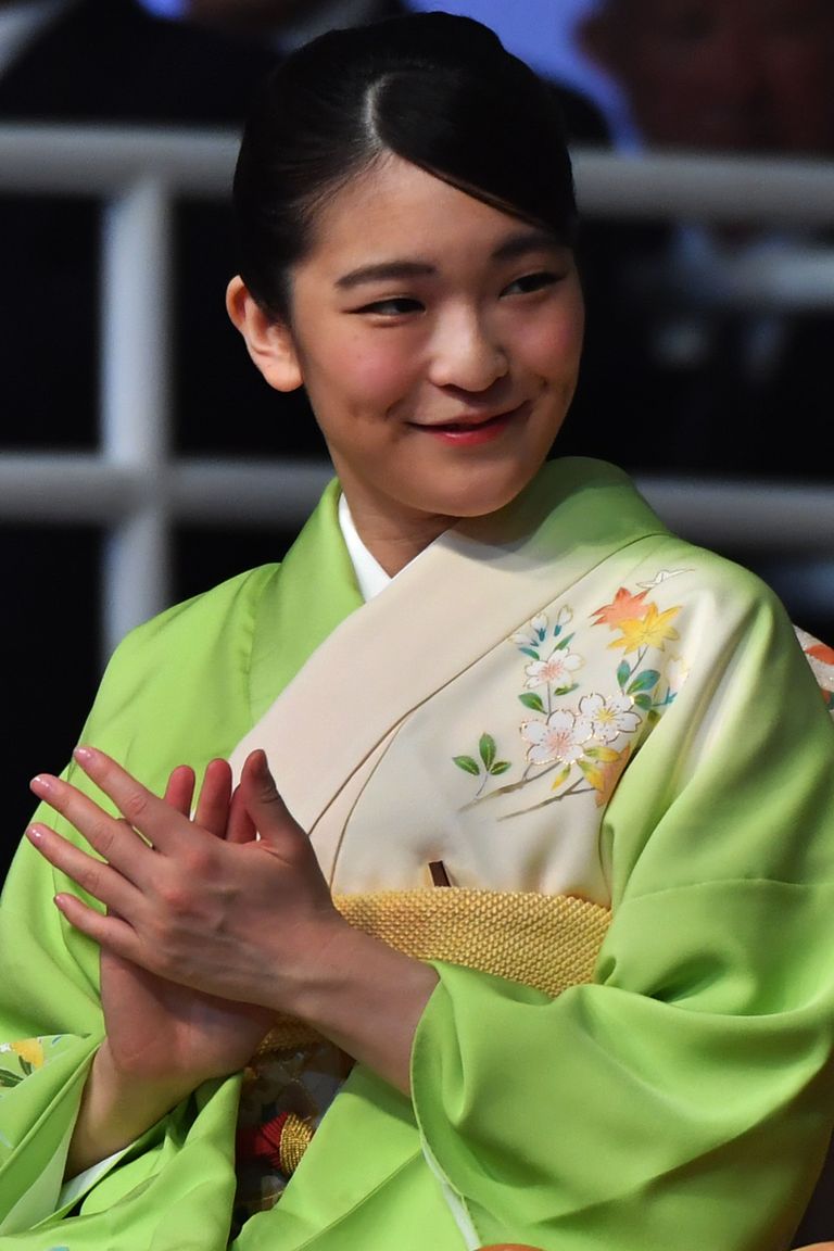 Jaapani printsess Mako traditsioonilises kimonos