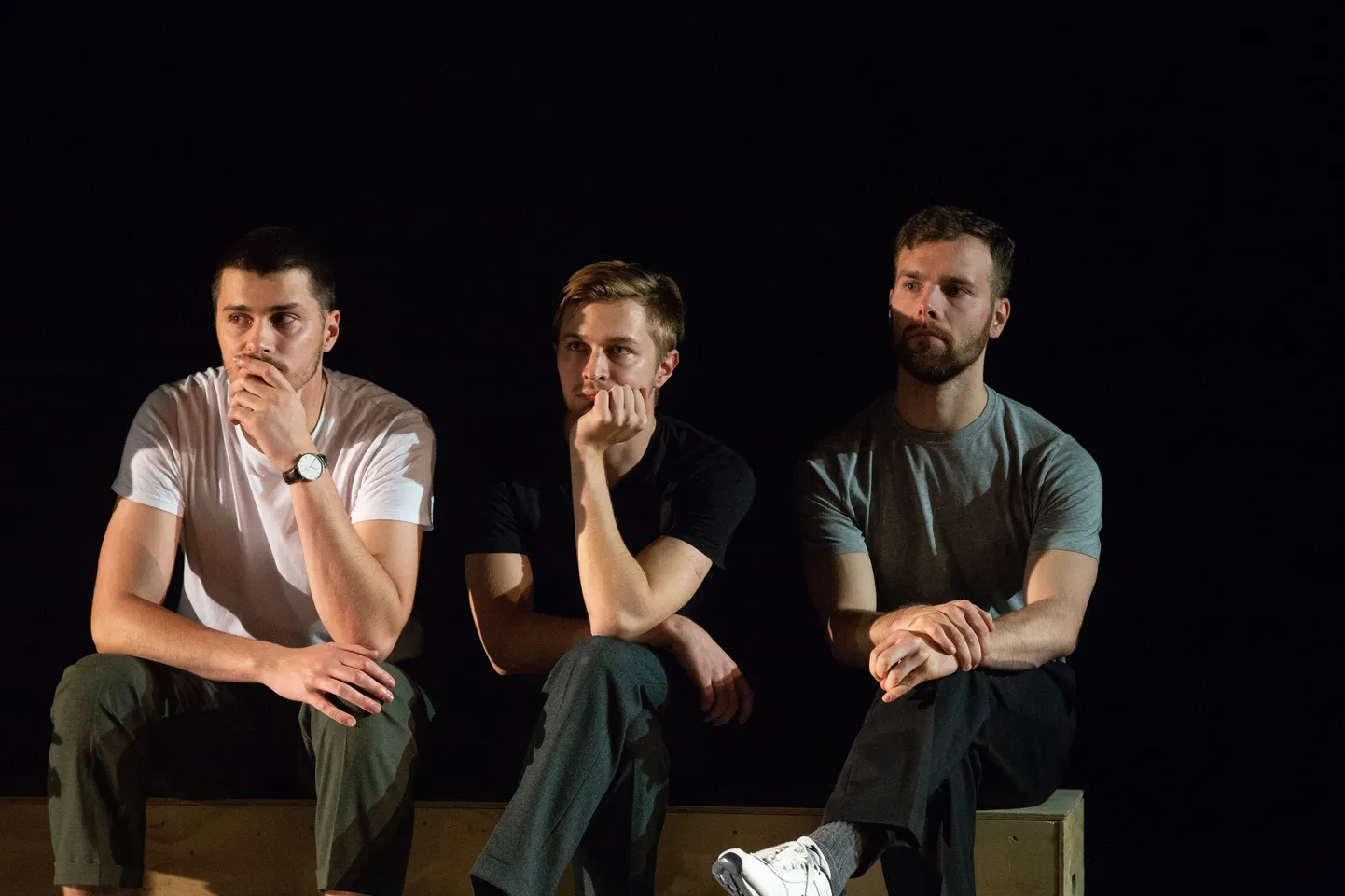 Paide teater. Kirill Havanski (vasakult), Johannes Richard Sepping ja Joosep Uus.
