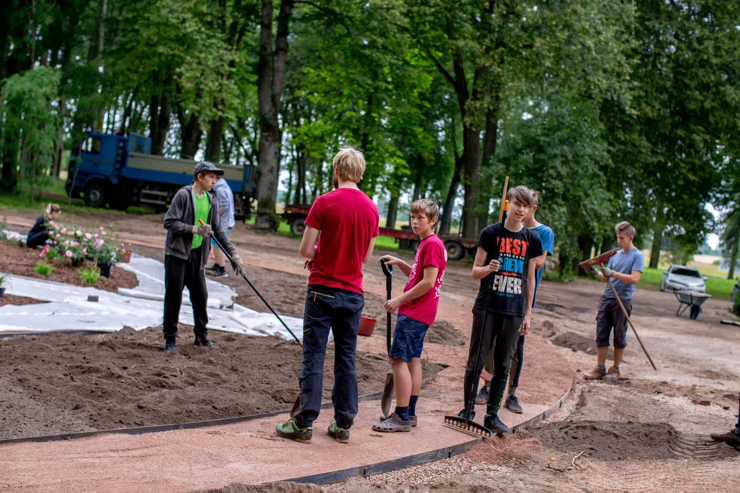 Tankla õpilasmaleva noored Valgamaal aastal 2019