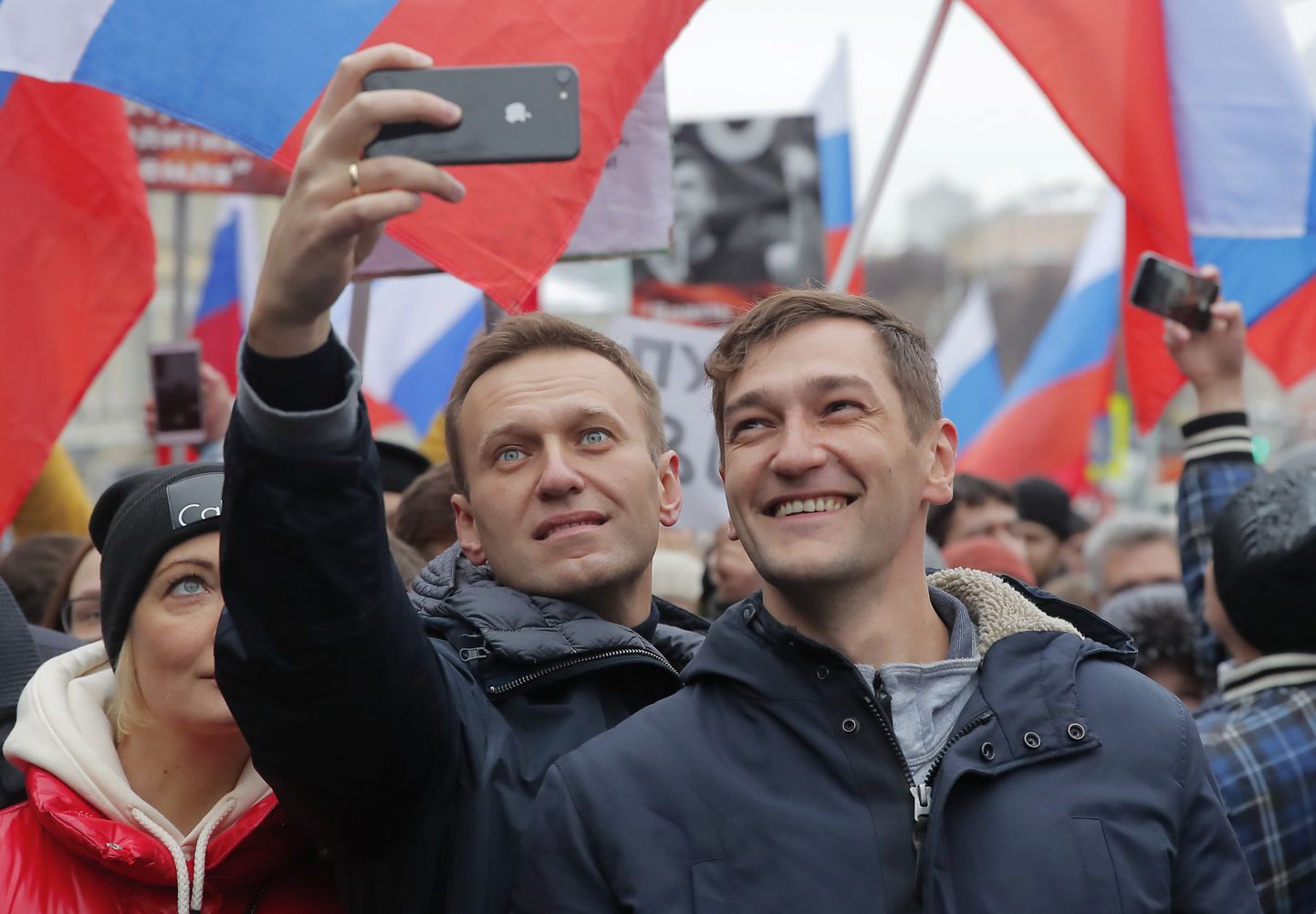 Vene opositsiooniliider Aleksei Navalnõi (vasakul) ja ta vend Oleg Navalnõi (paremal) 2019. aastal.