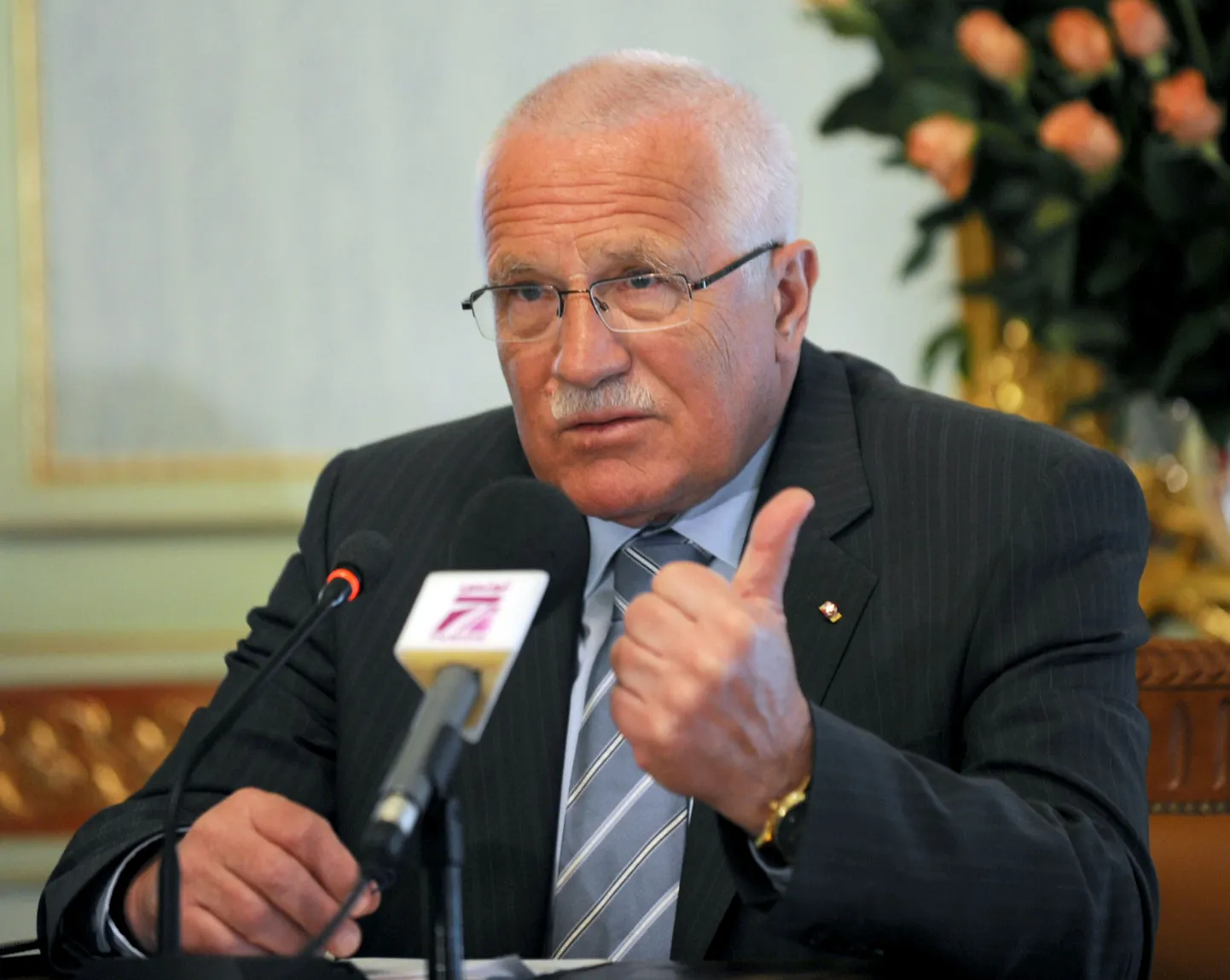 Tšehhi Vabariigi president Václav Klaus.