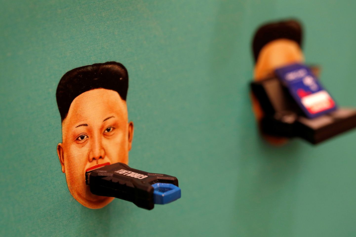 Kim Jong-uni pildiga USB-port.