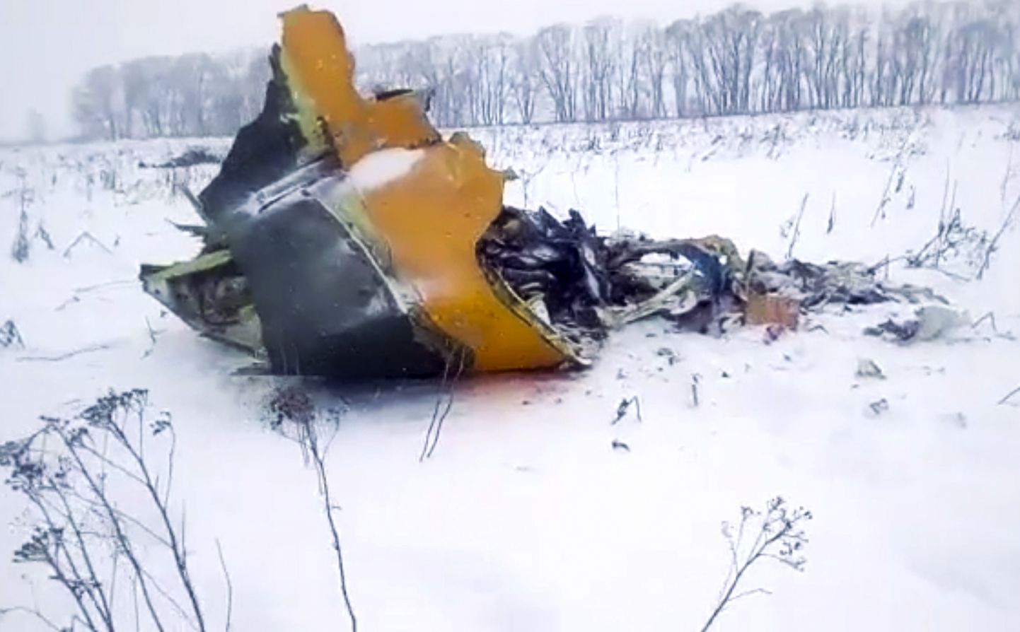 An-148 reisilennuk kukkus alla Moskva lähistel. Lennuki tükid paiskusid suurele alale laiali.
