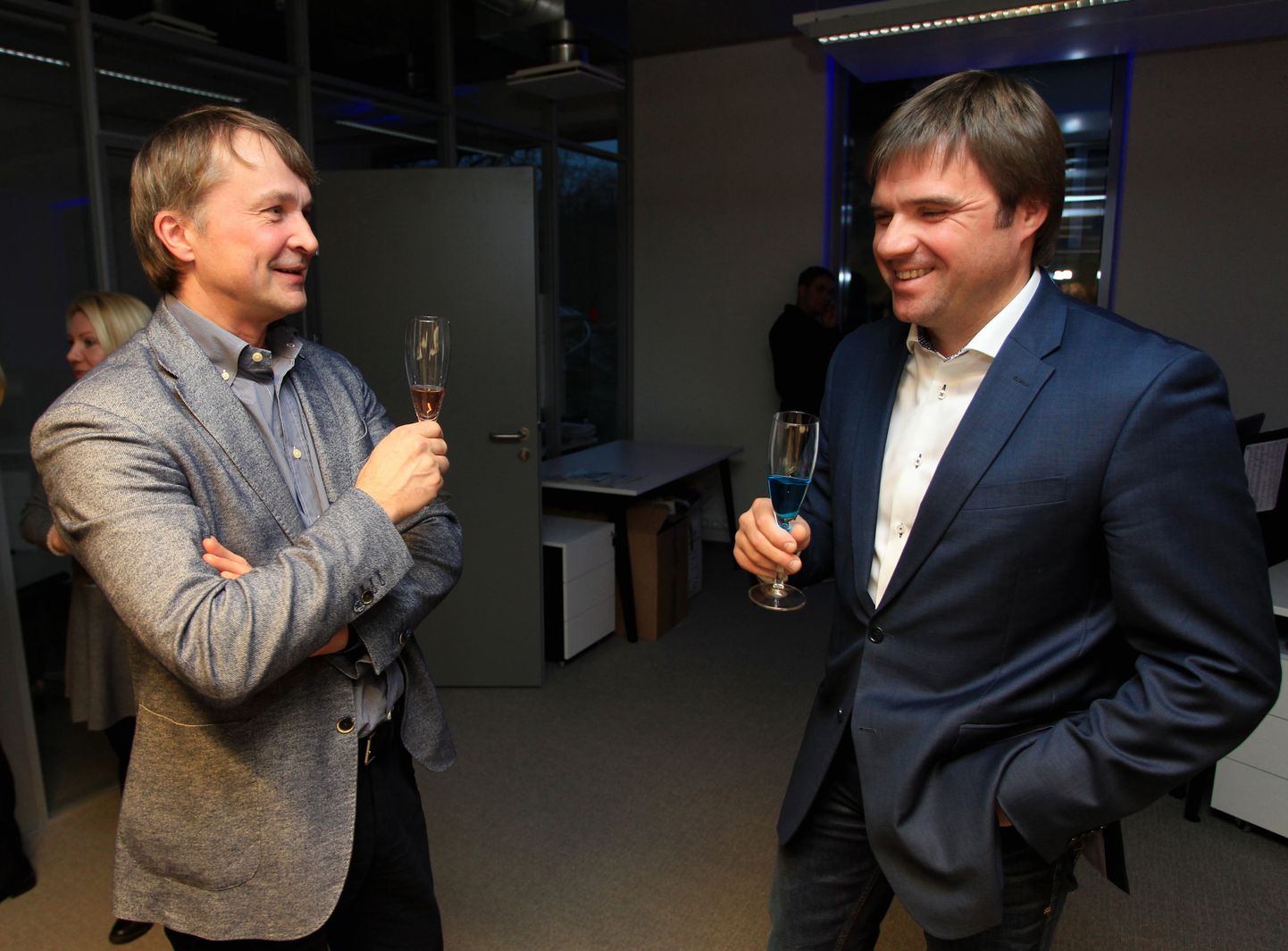 Pildil UP Investi omanik Margus Linnamäe (vasakul) ja juht Sven Nuutmann.