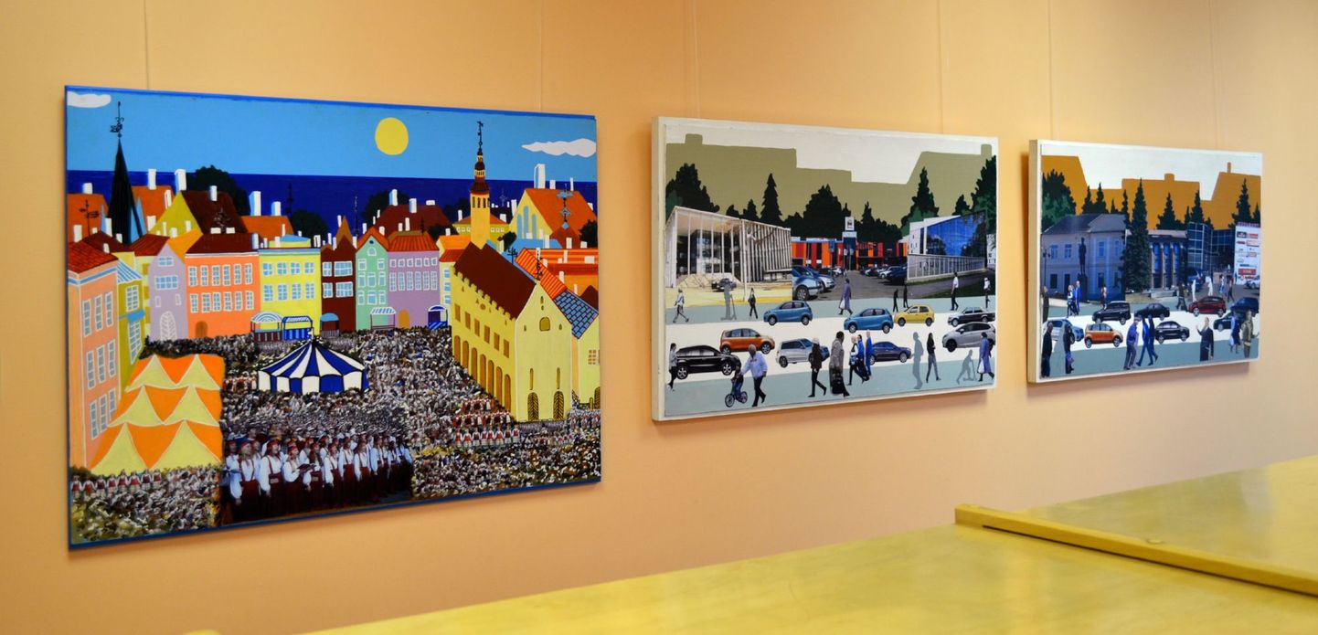 Jõhvi kuns­ti­koo­li õpi­las­te loo­me­töö­de näi­tus Tapa Linnaraamatukogus.