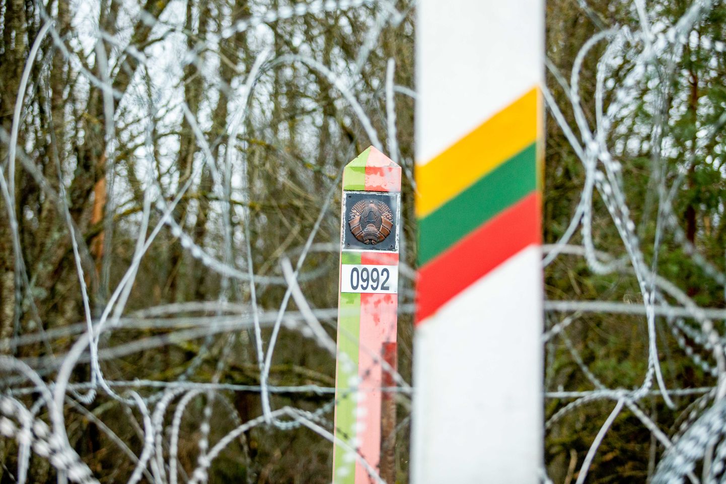 Okastraat Leedu-Valgevene piiril.