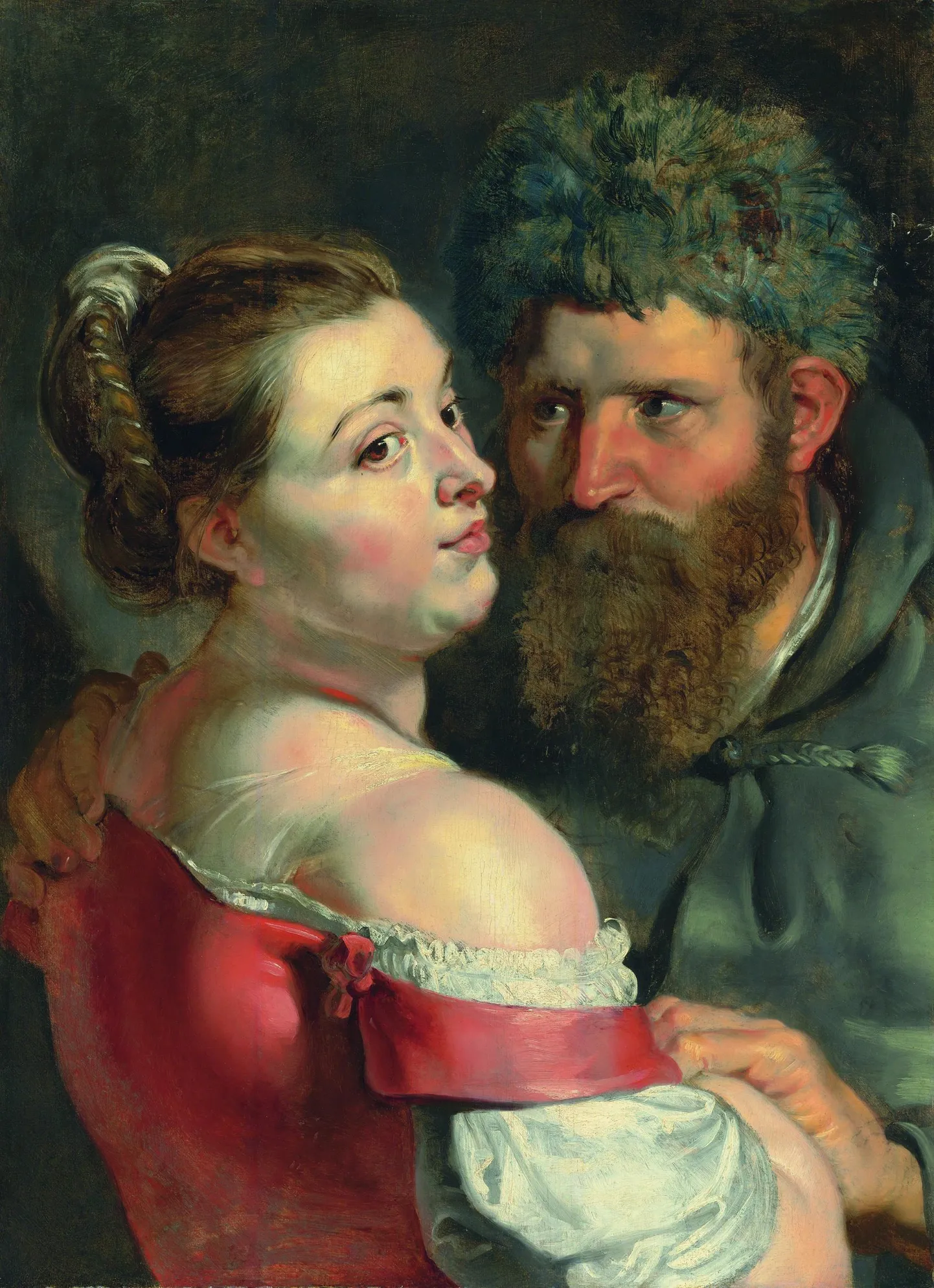 Peter Paul Rubens (1577–1640). «Meremees ja naine embamas». U 1614–1615. Õli, puit.