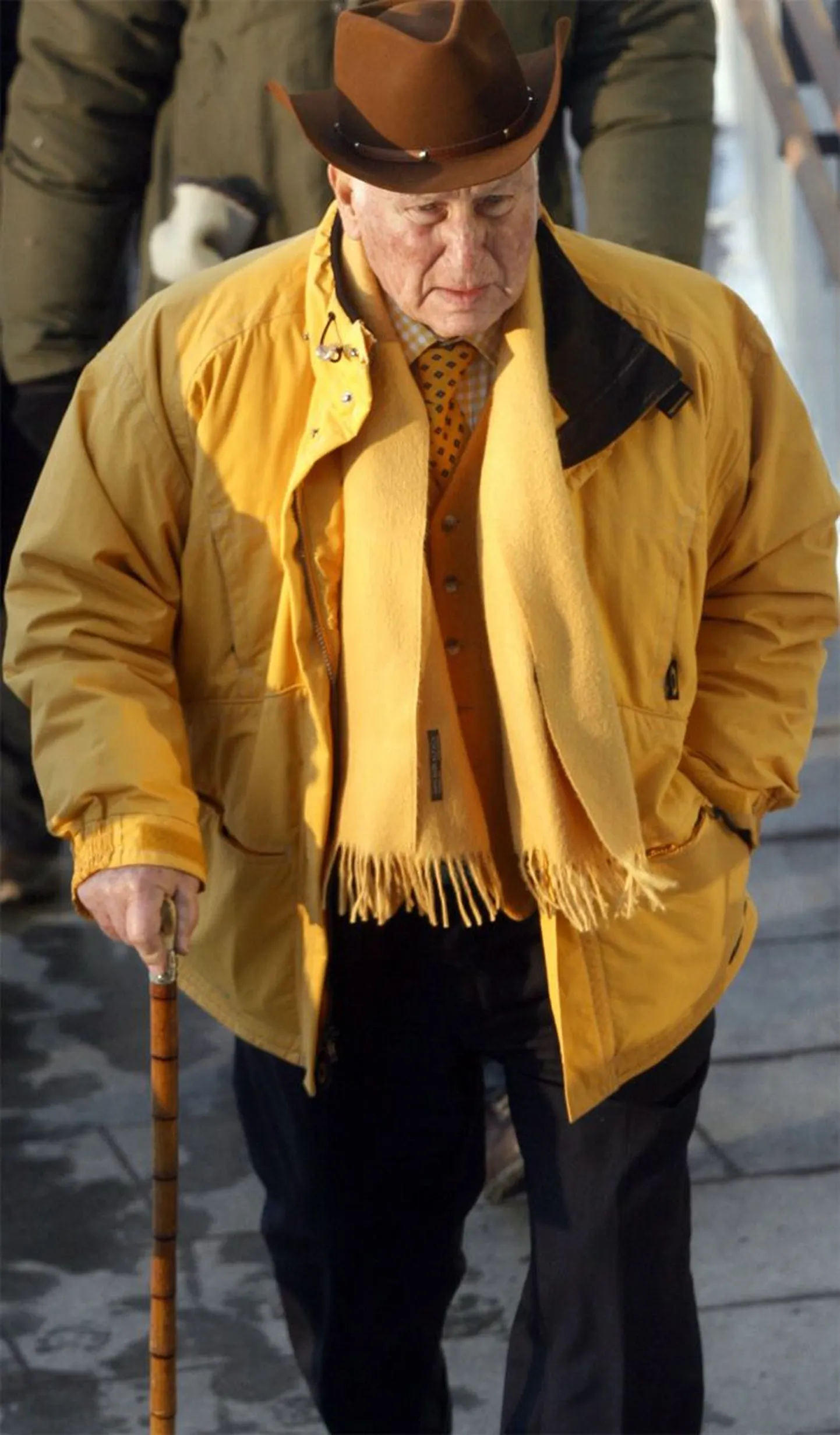 Харри Мяннил на открытии Kumu в 2006 году.