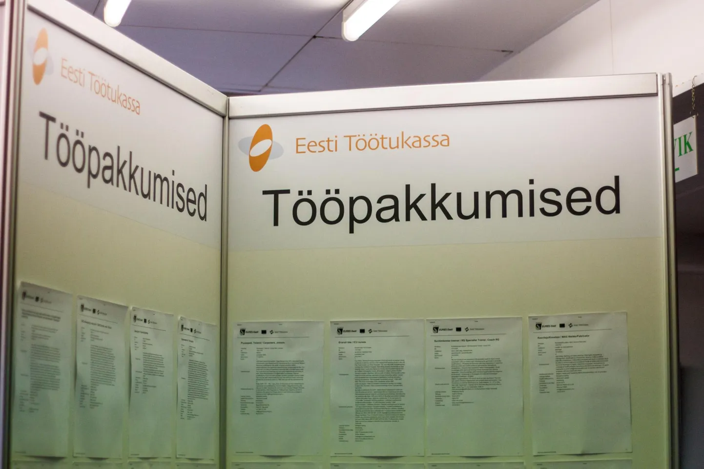 Tööpakkumised. Foto on illustreeriv.