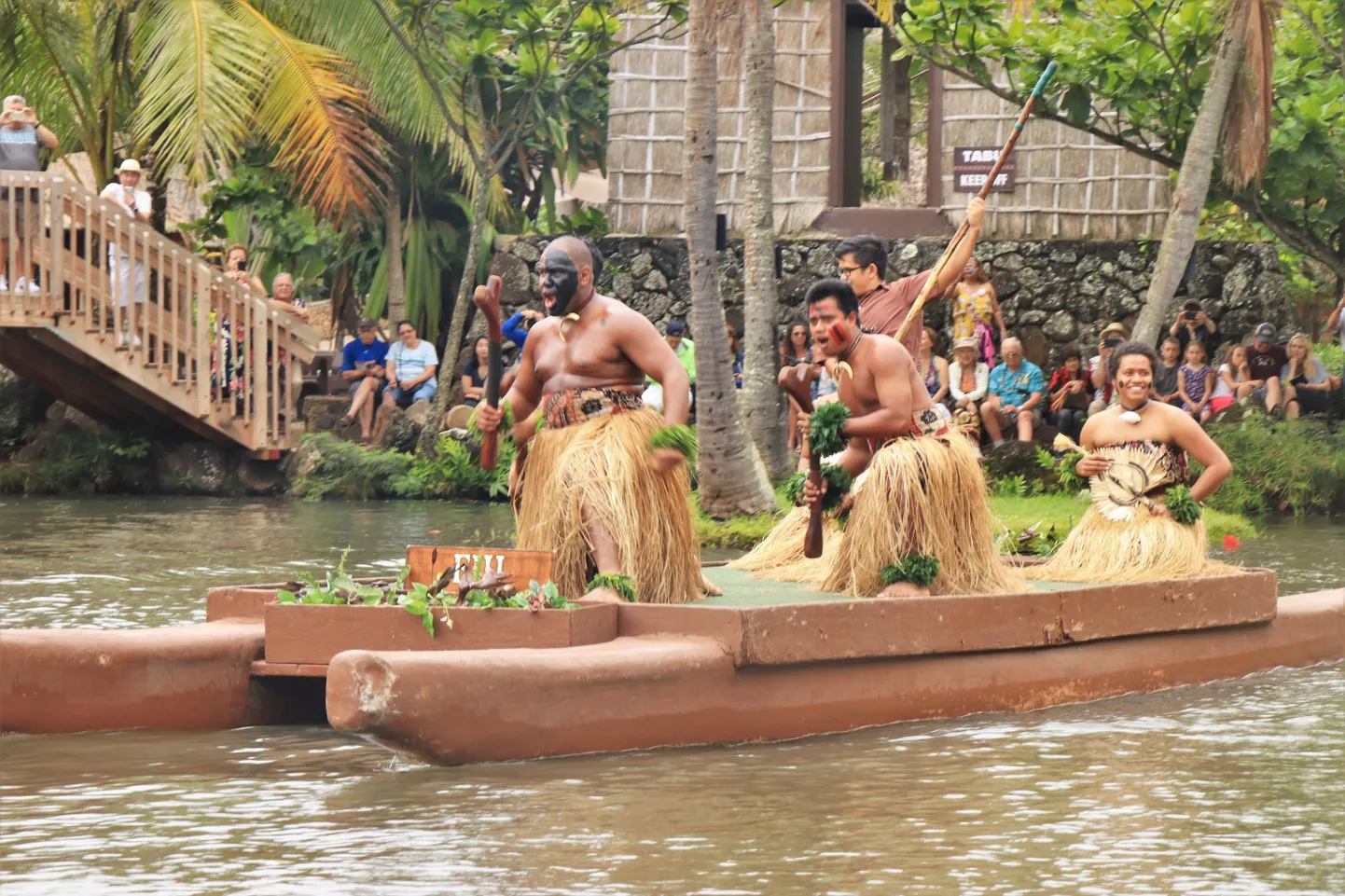 Oahu, Hawaii. Polüneesia kultuurikeskus.
