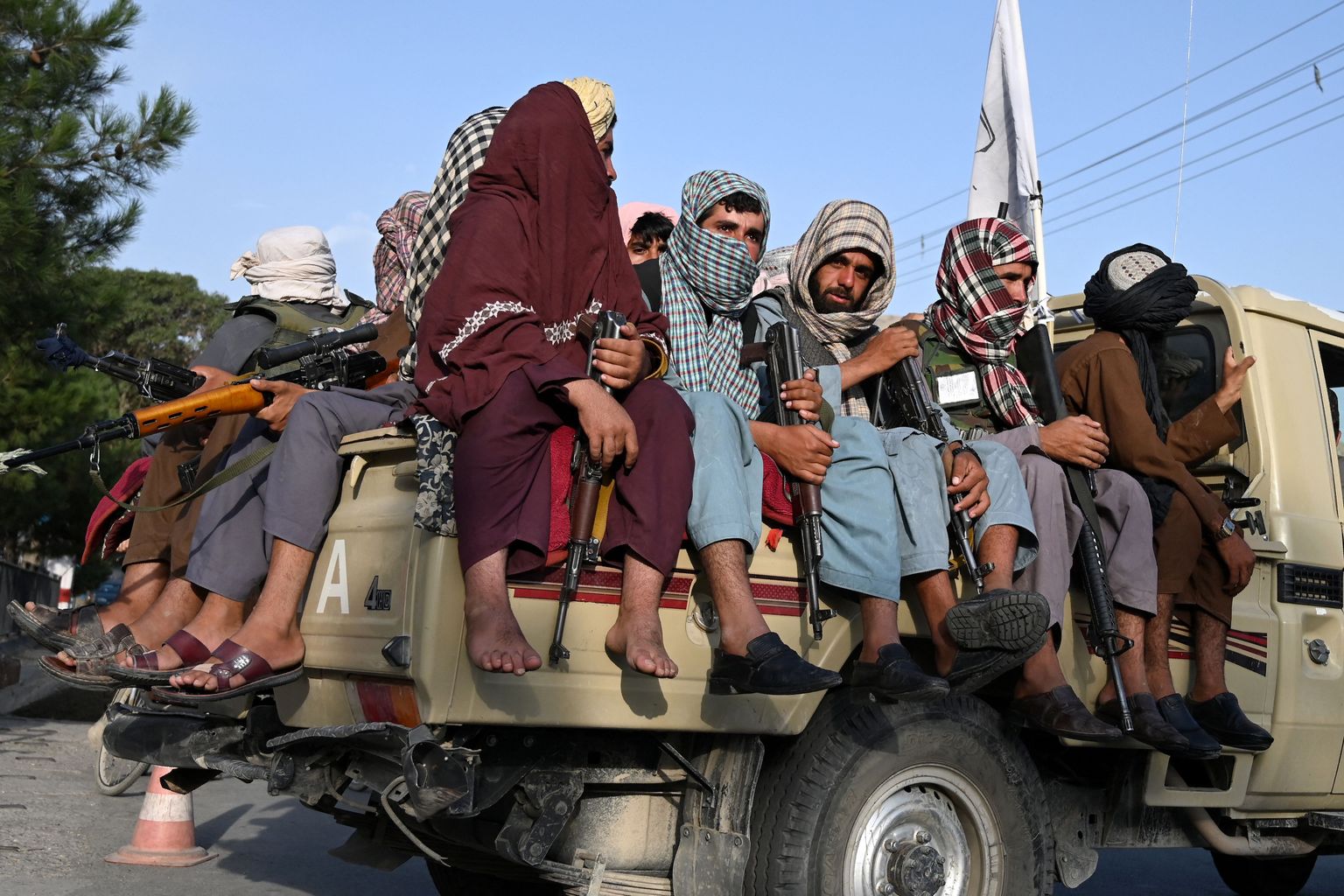 Talibani võitlejad Kabulis. Foto on illustratiivne.
