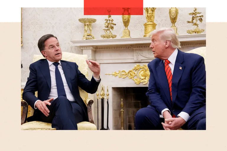 Генеральный секретарь НАТО Марк Рютте на встрече с Дональдом Трампом в Овальном кабинете
