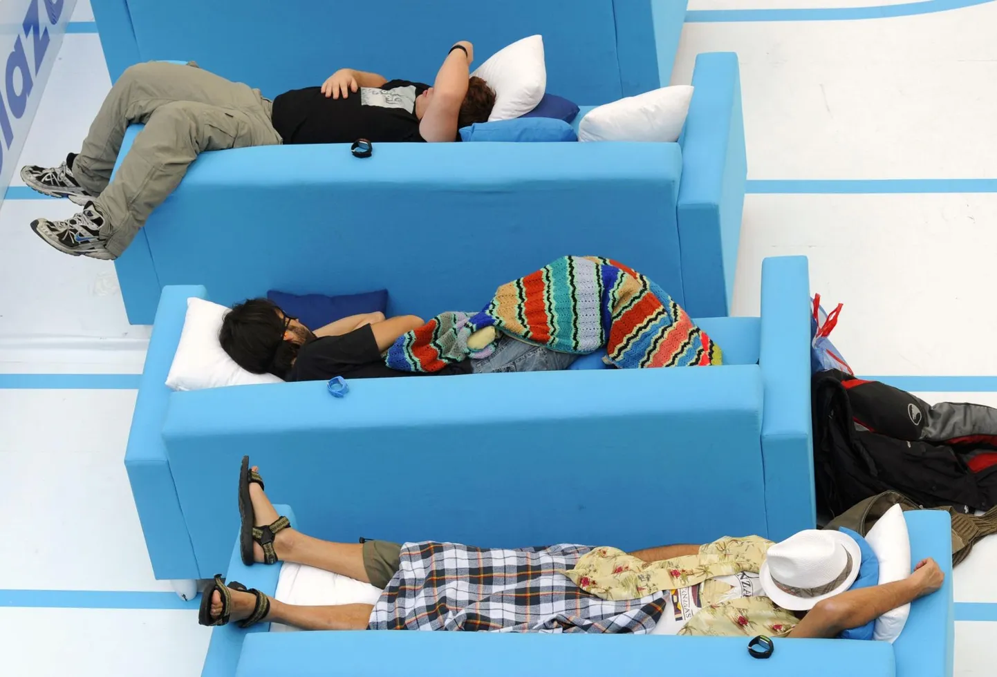 Foto esimestest siesta meistrivõistlustest Madridis 2010. aastal. Aastatega on lõunauinak muutunud haruldasemaks.