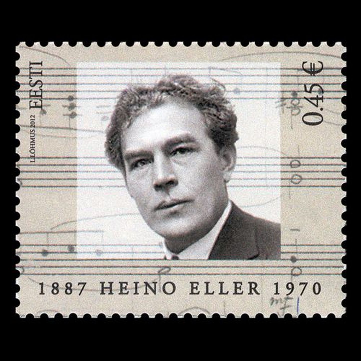 Heino Elleri postmark.