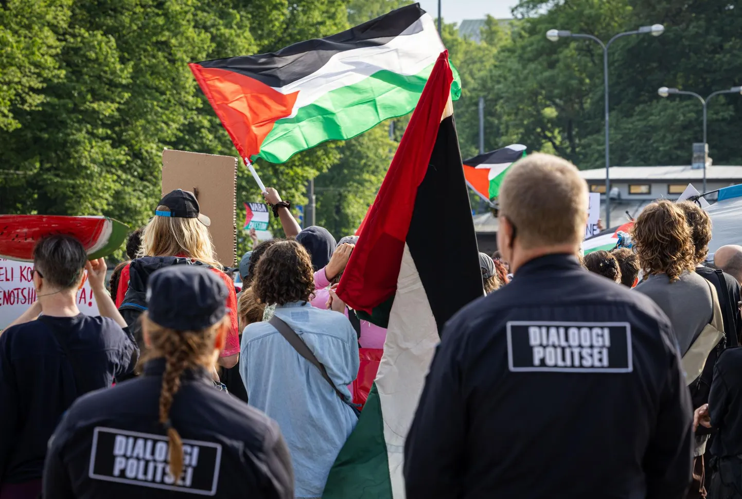 Meeleavaldus Palestiina laste toetuseks 1. juunil Tallinnas Vabaduse väljakul.