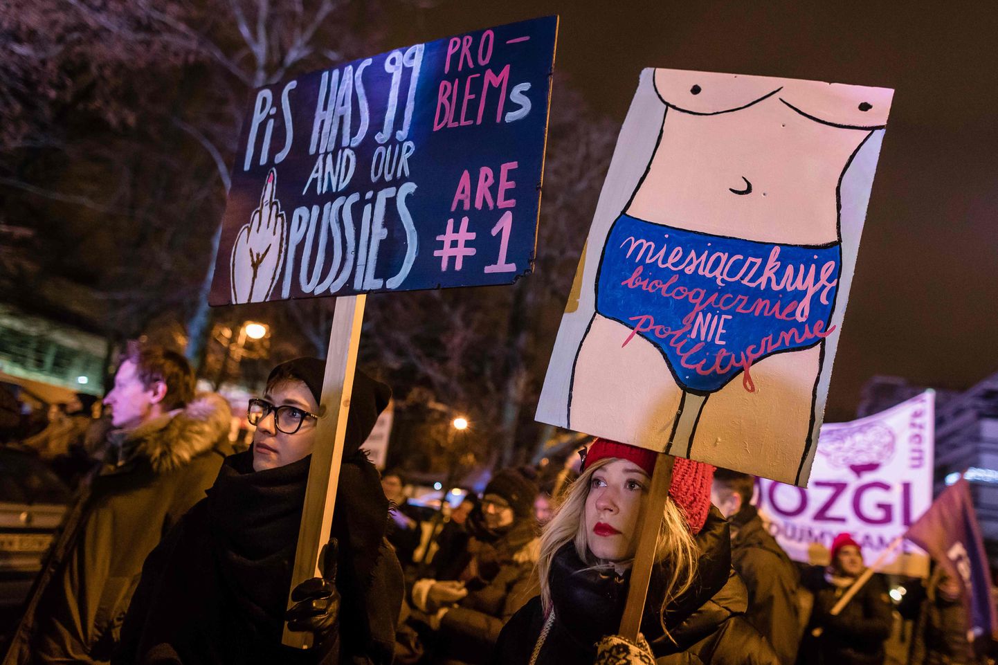 31. jaanuaril Poola parlamedi ees korraldatud meeleavaldus, millega avaldati meelt abordiseaduse karmistamise vastu.