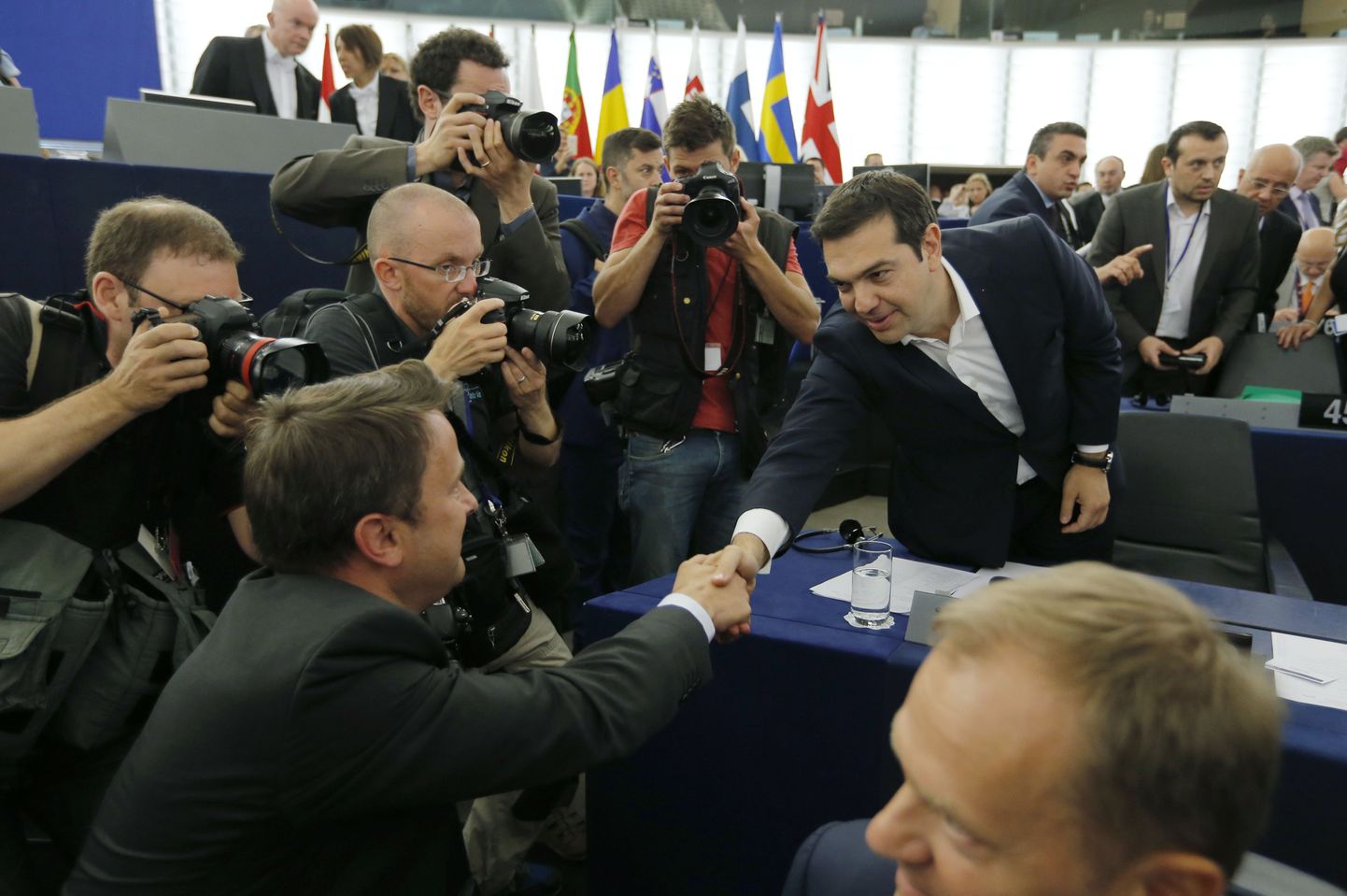 Poliitikutel on kalduvus hakata omaenda juttu uskuma, ükskõik kui vähe see ka tõele vastab. Pildil Kreeka peaminister Alexis Tsipras Euroopa parlamenti esinema saabudes.
