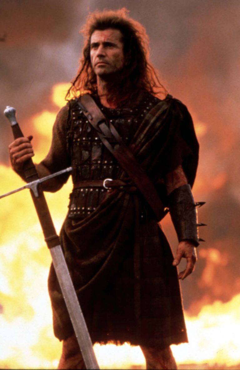 Mel Gibson William Wallace'ina filmis «Braveheart» (Kartmatu)