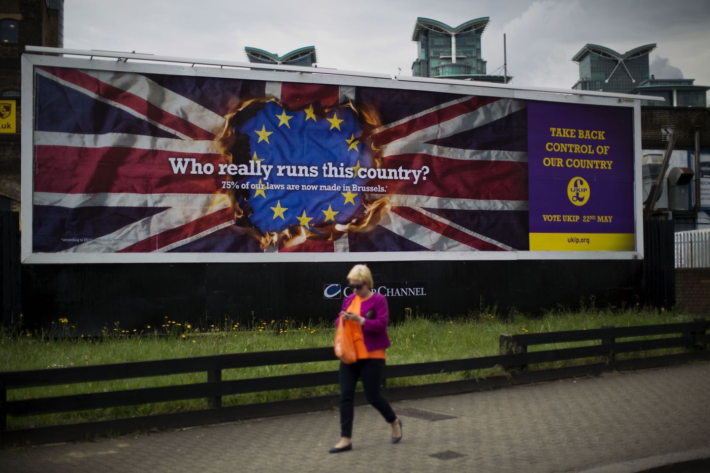 Euroopa Liidu vastane plakat Inglismaal.