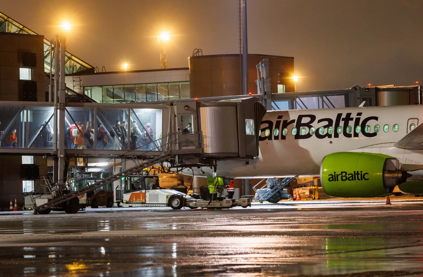 Air Balticu lennukid Tallinna lennujaamas.