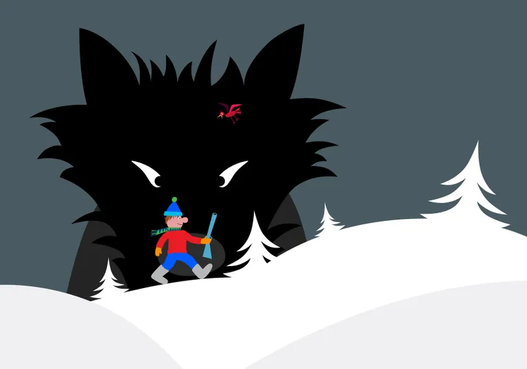 Iestudējuma noskaņu ilustrācija.