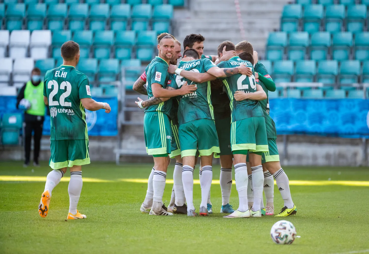 Levadia mängijad.
