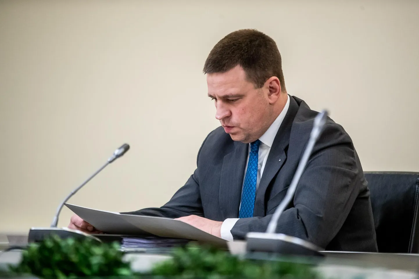 Valitsuse pressikonverents. Peaminister Jüri Ratas.