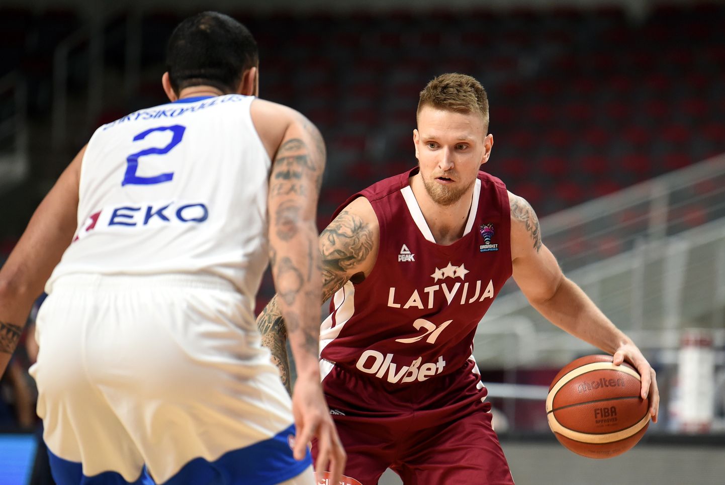 Latvijas basketbola izlases spēlētājs Aigars Šķēle