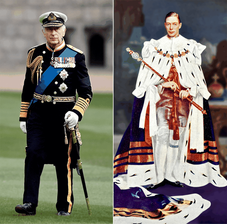 Возможно, король Карл будет в военной форме, в которой он был на похоронах своей матери в прошлом году. Его дед, Георг VI был на своей коронации в традиционных бриджах и шелковых чулках