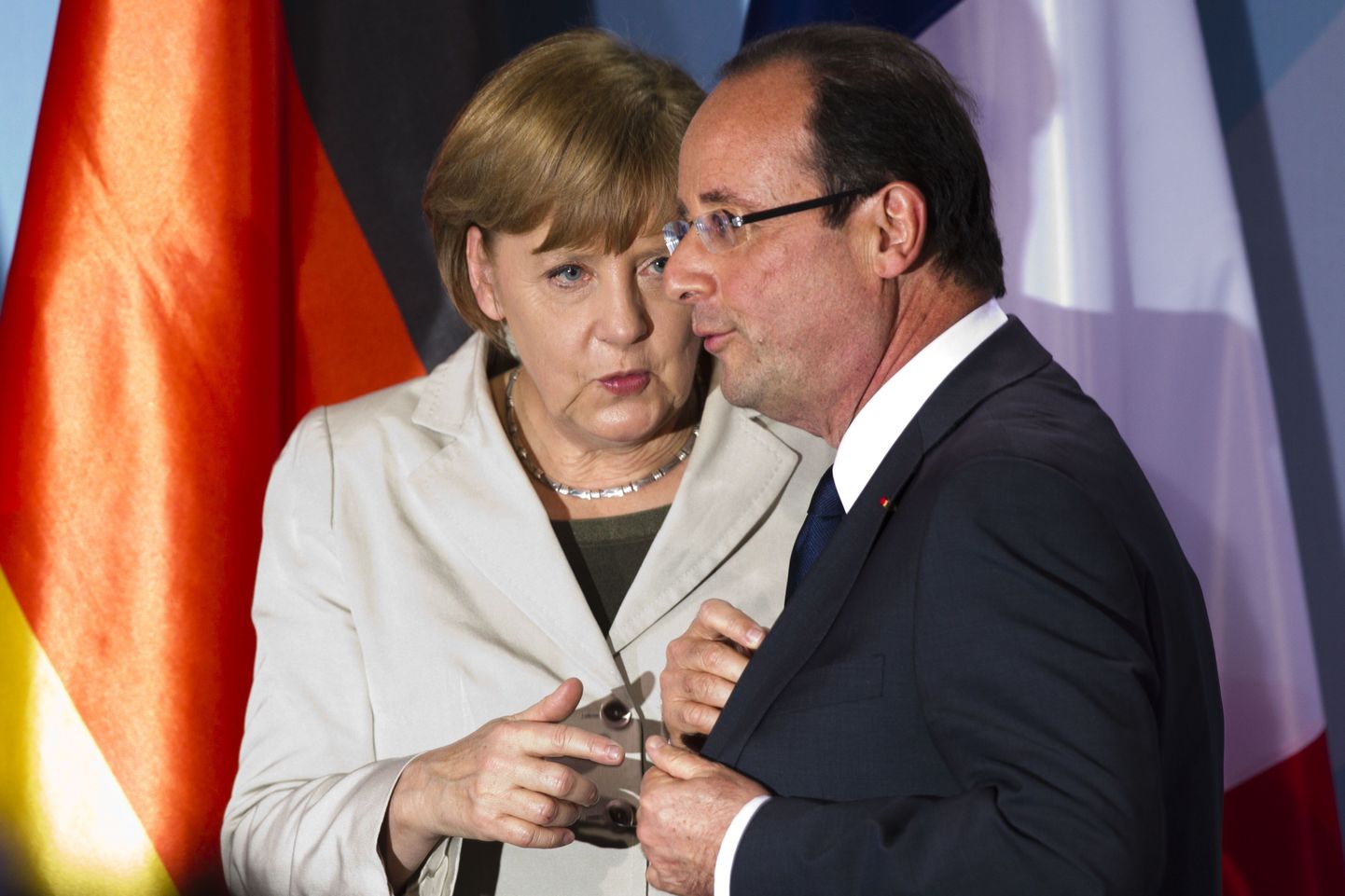 Saksamaa kantsler Angela Merkel ja Prantsusmaa president Francois Hollande.