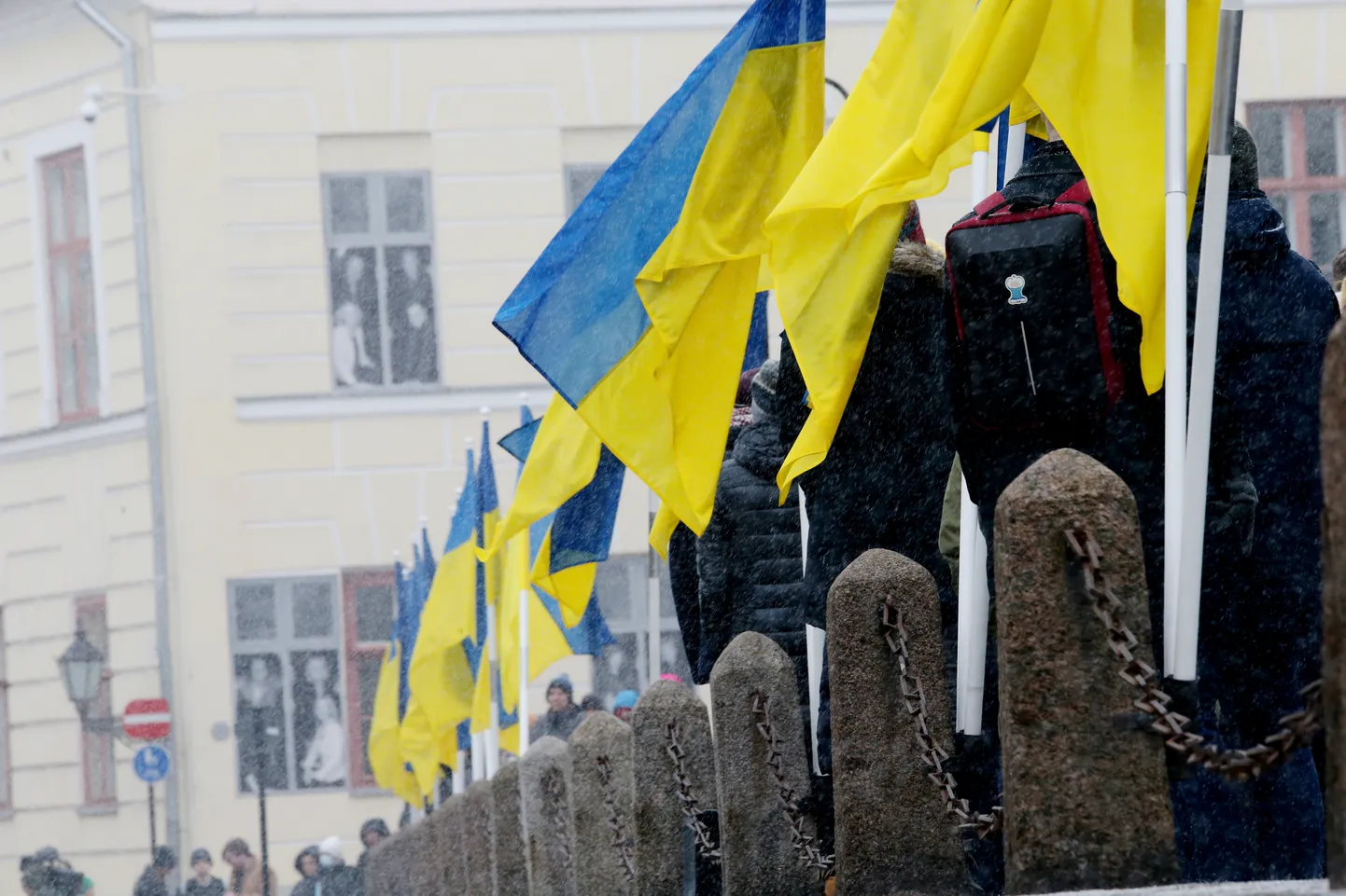 07.03.2022, Tartu
Tartu ülikool toetab Ukrainat.
Foto Sille Annuk, Tartu Postimees