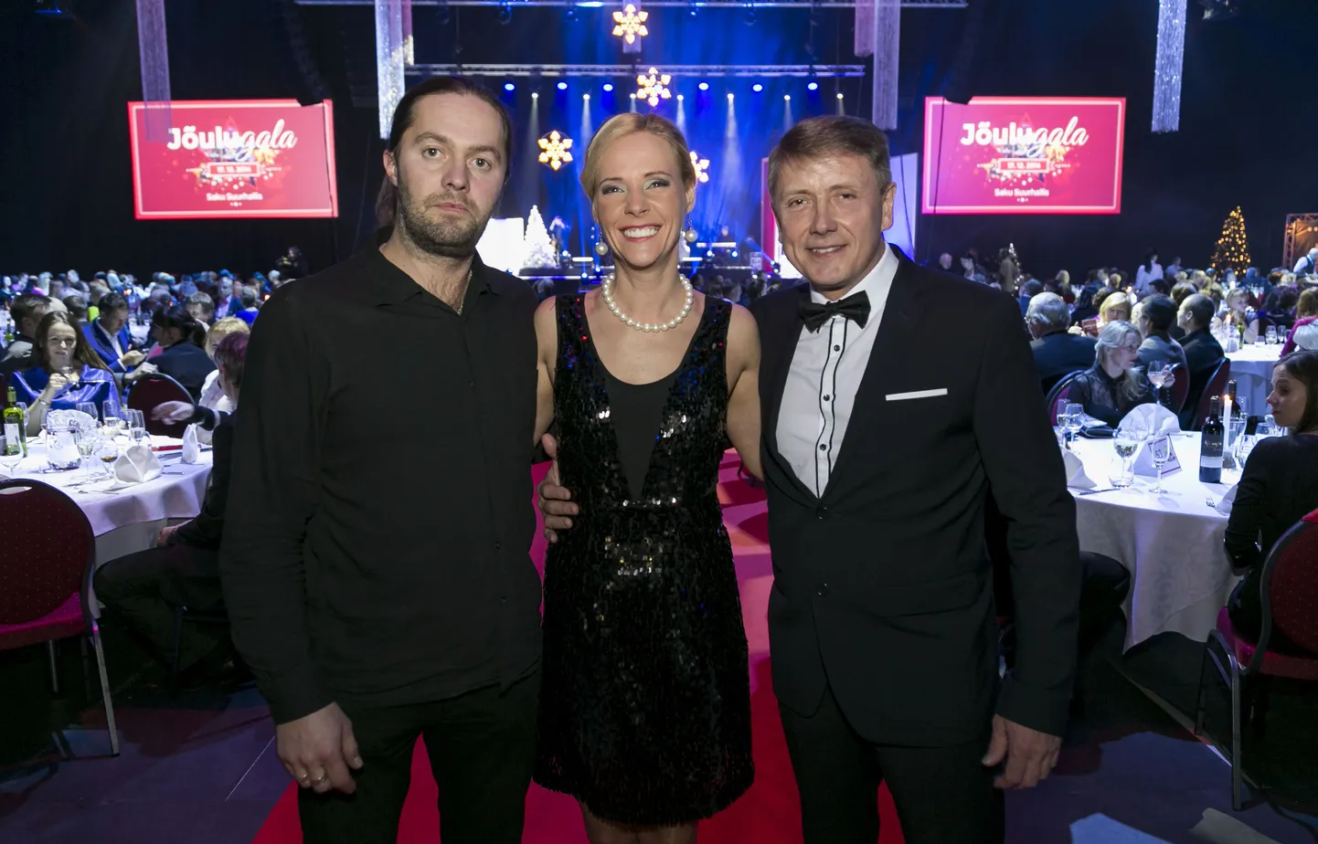 Getter Jaani esitles Saku Suurhallis albumit «DNA»
Eda-Liis Kann keskel ja Haldo Oravas paremal