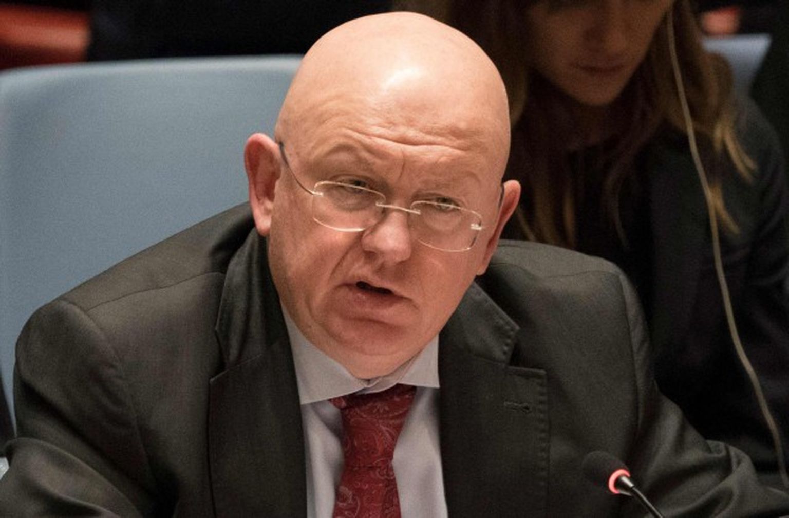 Krievijas pastāvīgais pārstāvis ANO Vasīlijs Ņebenzja