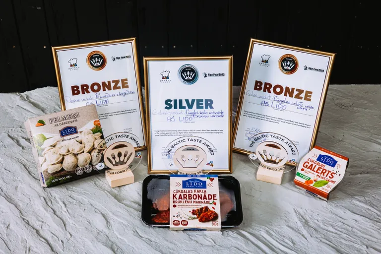 Три продукта LIDO получили награды в конкурсе The Baltic Taste Award 2023