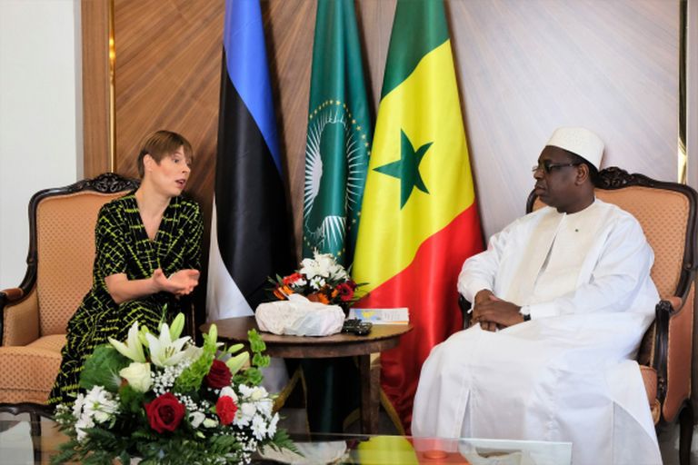Президент Сенегала Маки Салл и Керсти Кальюлайд, 7 декабря 2018.