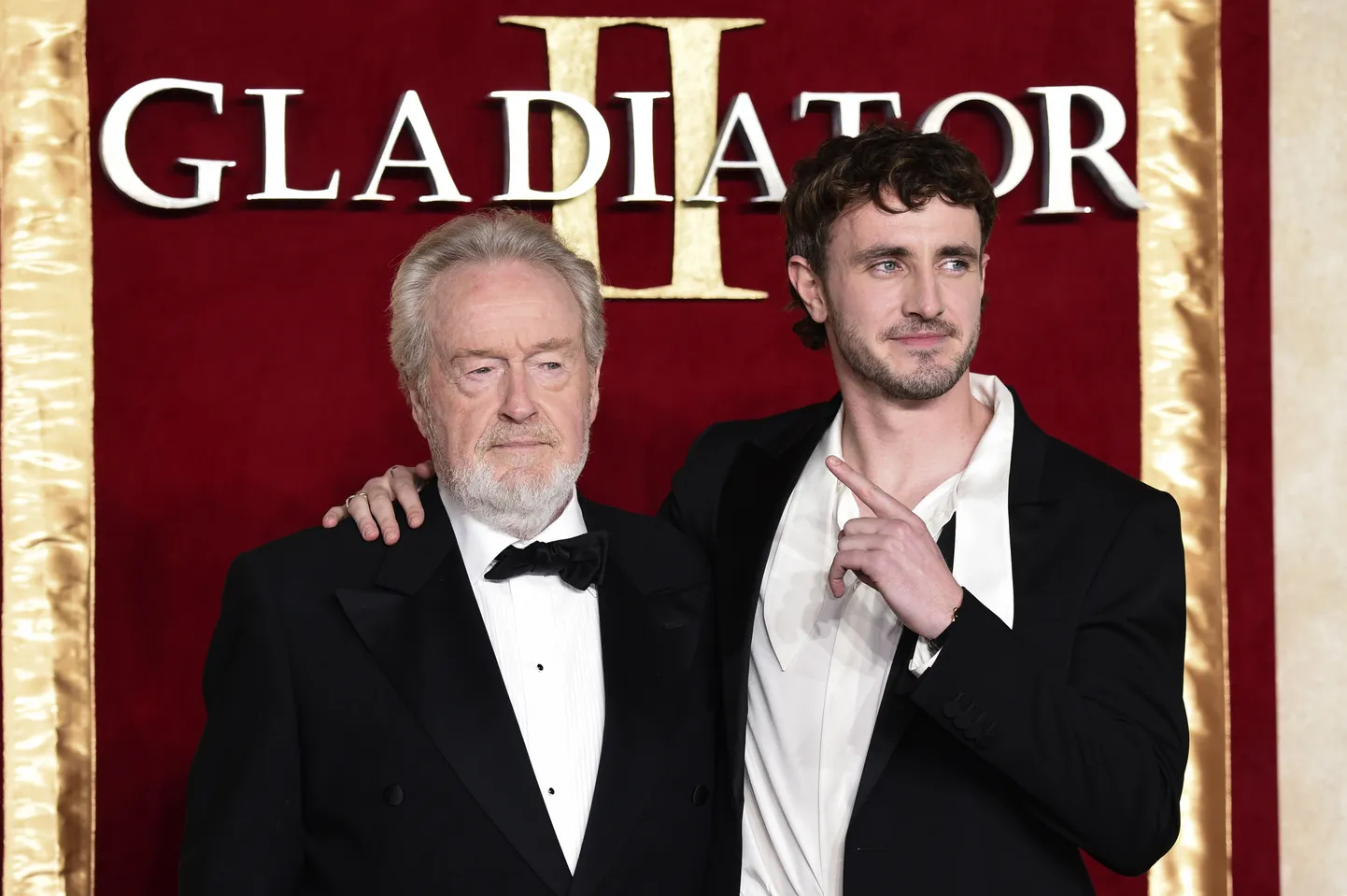 Lavastaja Ridley Scott ja «Gladiaator 2» peaosatäitja Paul Mescal.