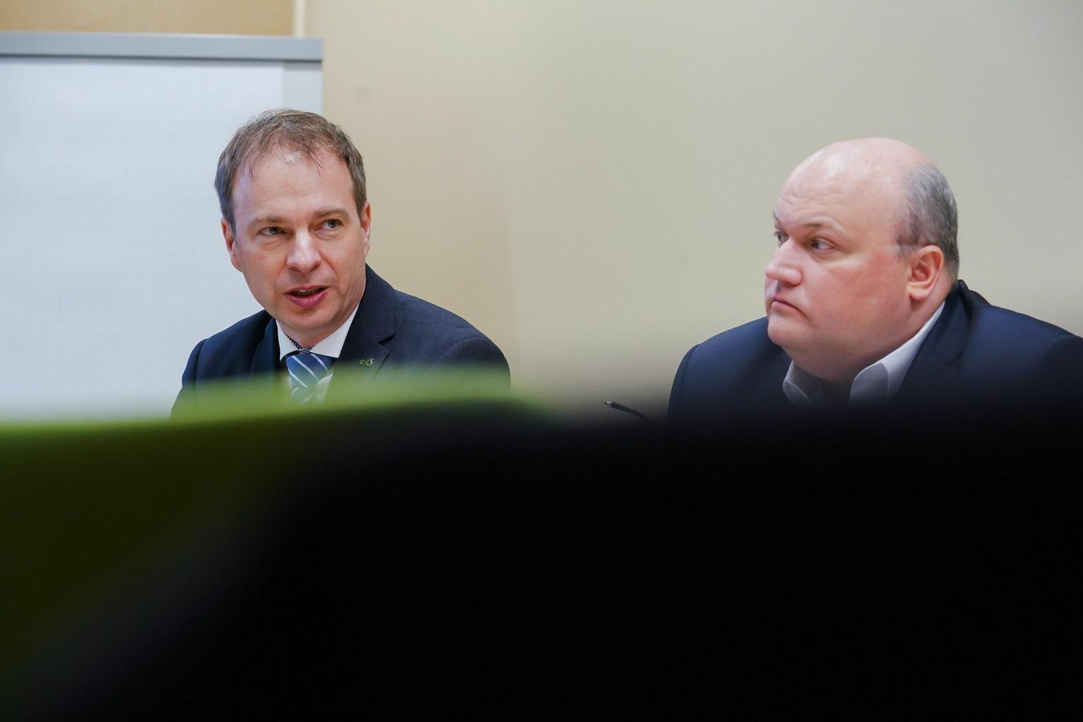 Eesti Energia juhatuse esimees Hando Sutter ja finantsjuht Andri Avila võivad äritulemustega rahul olla.
