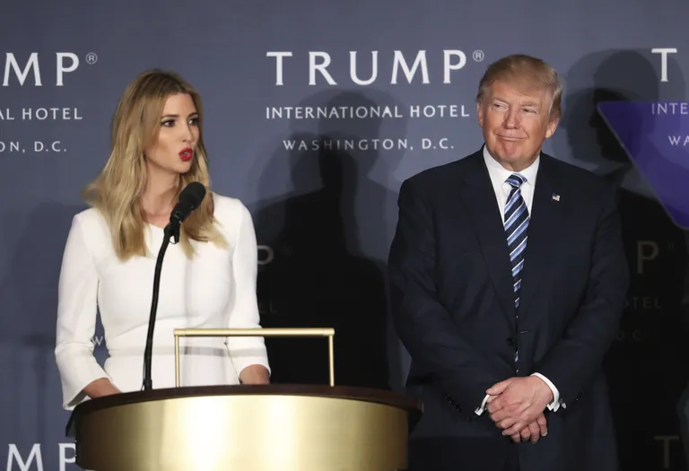 Donald Trump ja tema tütar Ivanka Trump