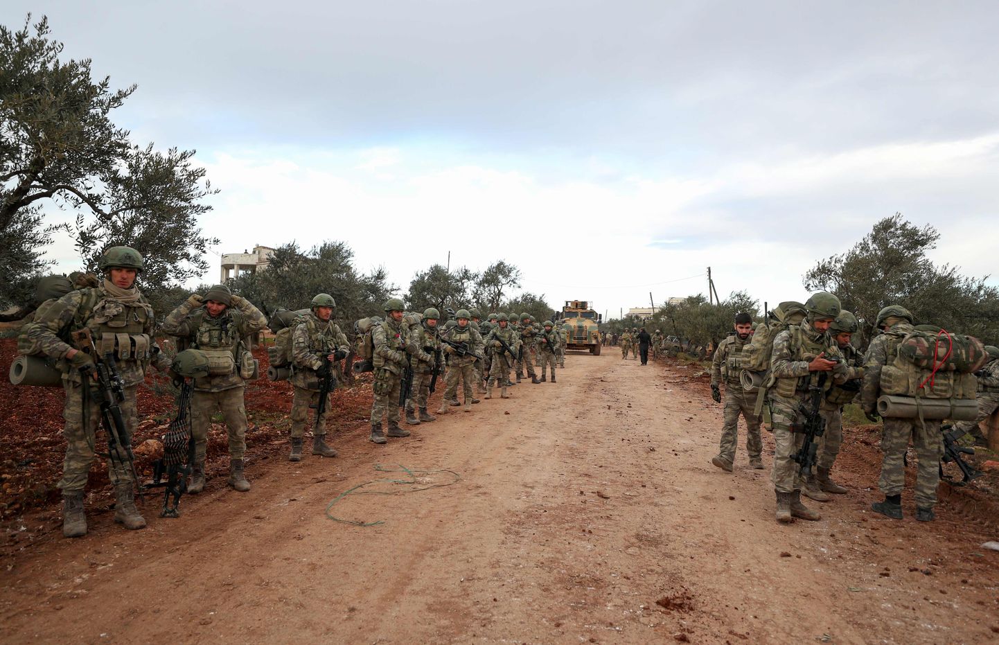 Türgi sõdurid Idlibi lähedal.