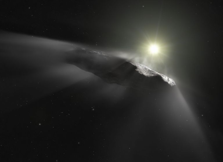 ESA kunstniku kujutis jää ära auramisest Oumuamualt.