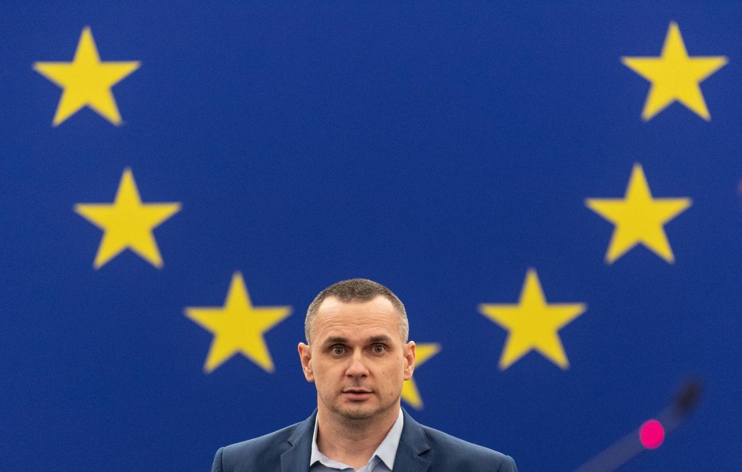 Oleg Sentsov eile europarlamendis.