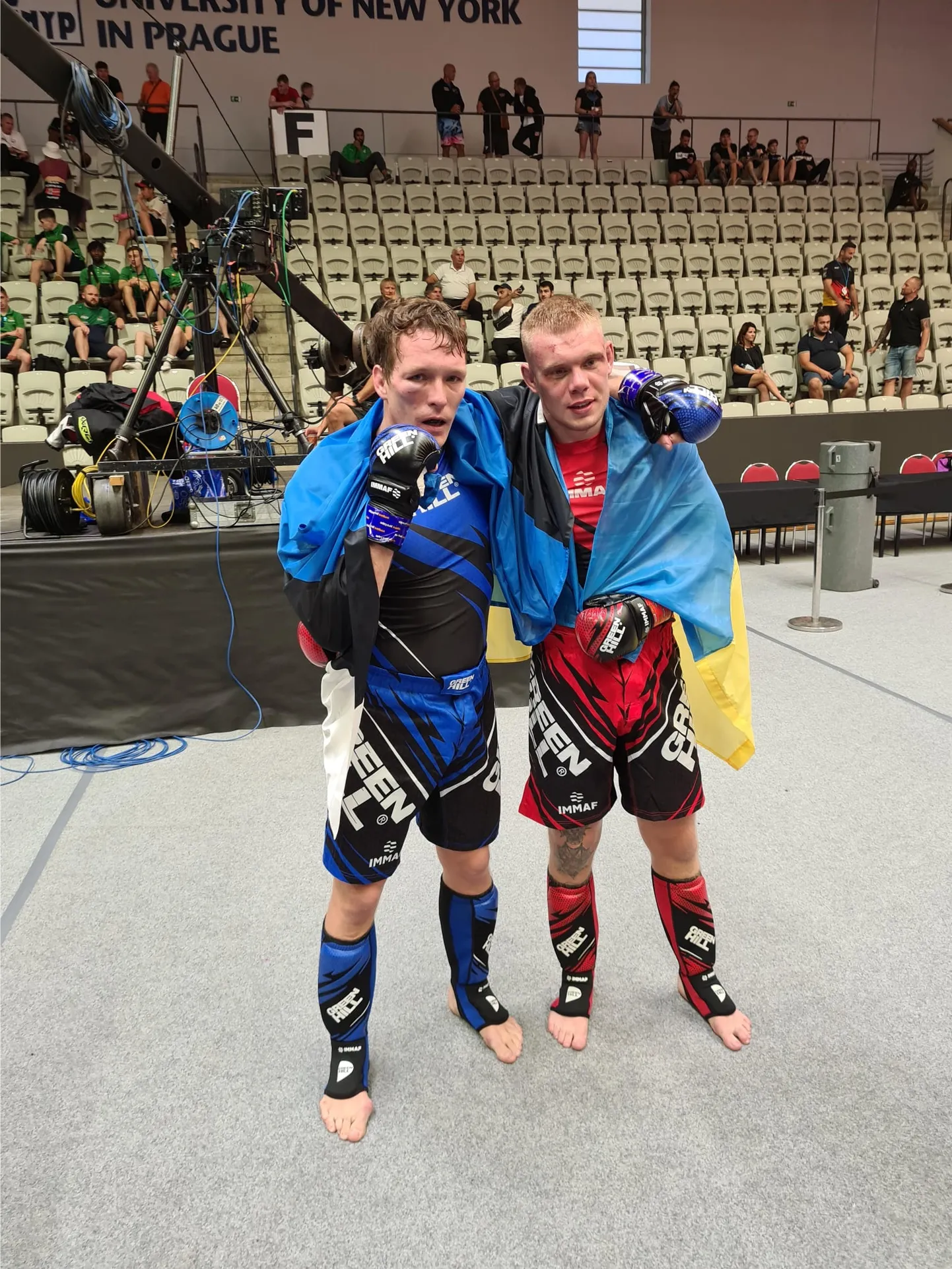 Eesti ja Ukraina koondise sportlased MMA maailmakarikal (2021).