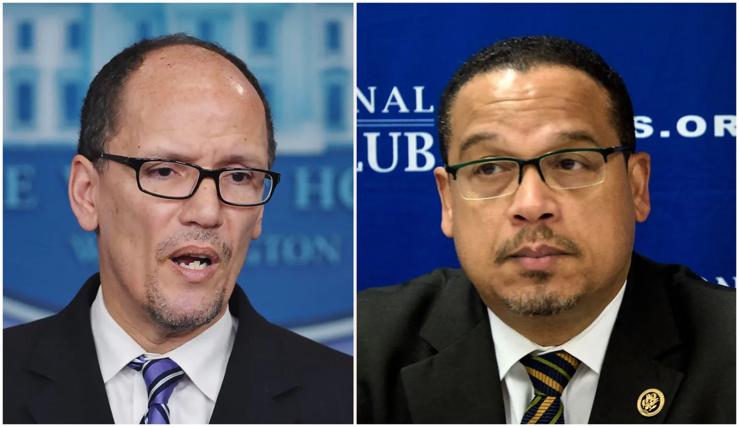 Thomas Perez (vasakul) ja Keith Ellison (paremal).