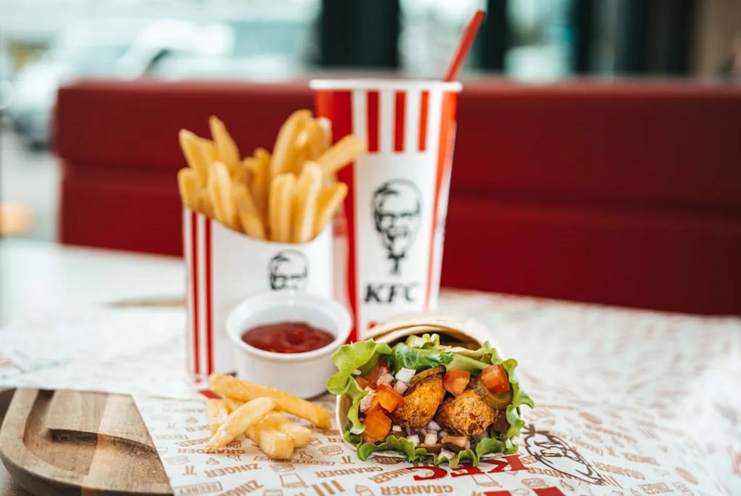 KFC veggie twister.