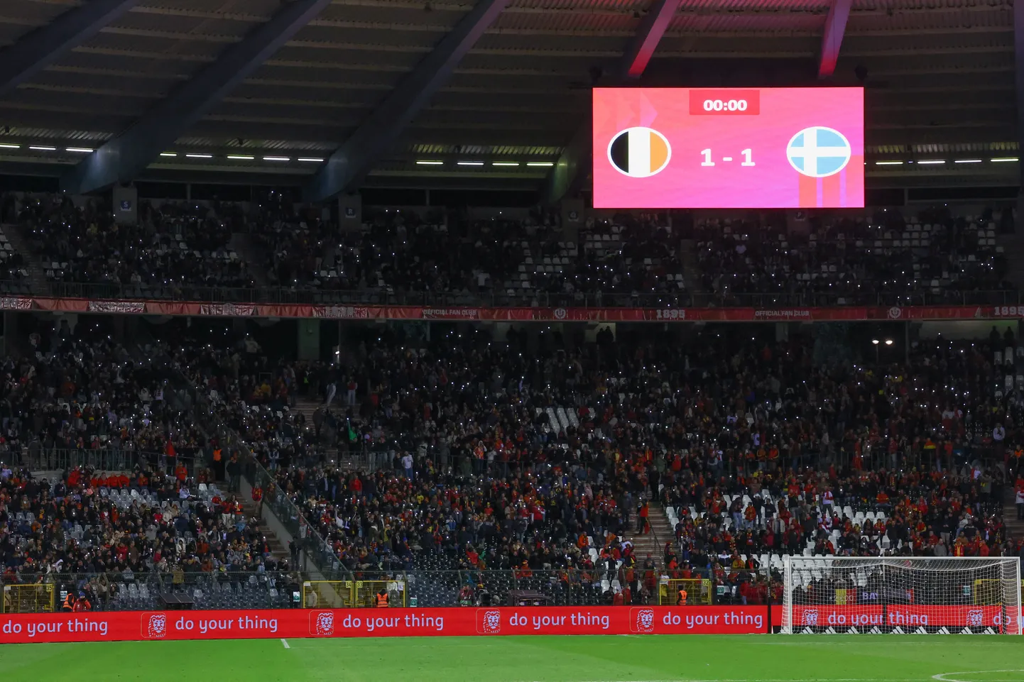 Belgia - Rootsi EM-valikmäng jäeti pooleli.