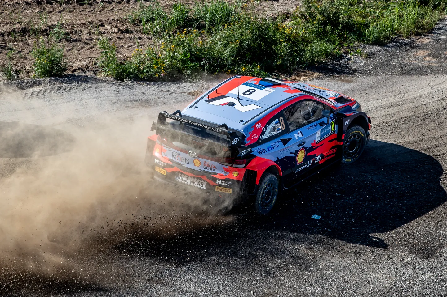 Ott Tänak ja Martin Järveoja Rally Estonial.